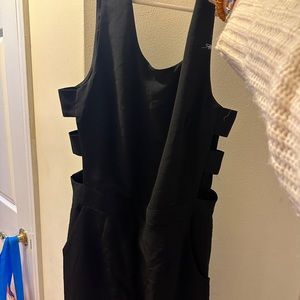 Forever 21 Sleeveless Cut Out Black Romper